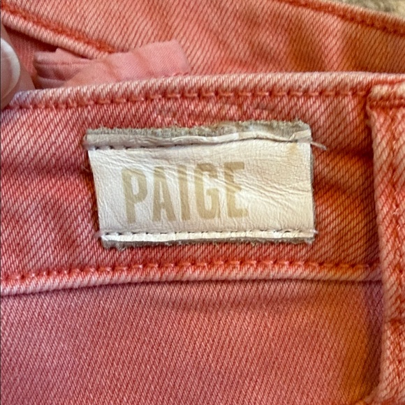 Paige Emmitt Pink Frayed Hem Women Shorts, size 26 - Picture 6 of 6